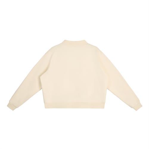 Citrus Sand Mock-Neck Crew Sweatshirt
